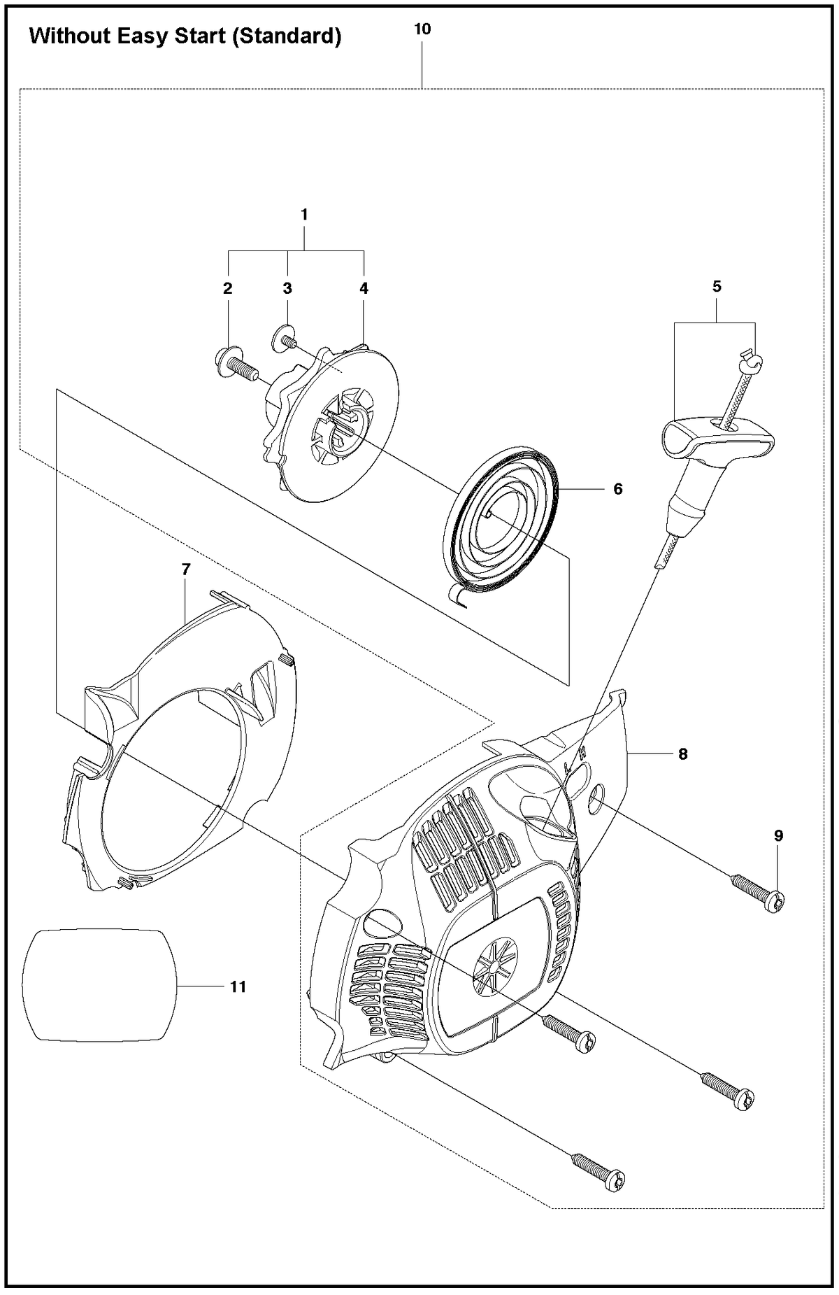 Husqvarna 594914101 onderdelentekening - positie 11