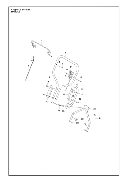Husqvarna 502906404 onderdelentekening - positie 9