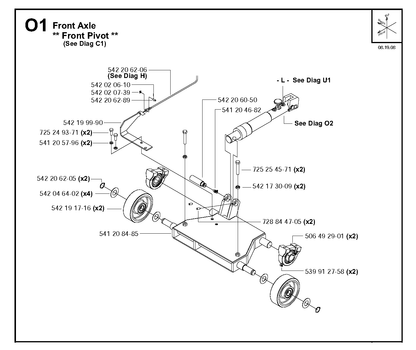 Husqvarna 506492901 onderdelentekening - positie 10