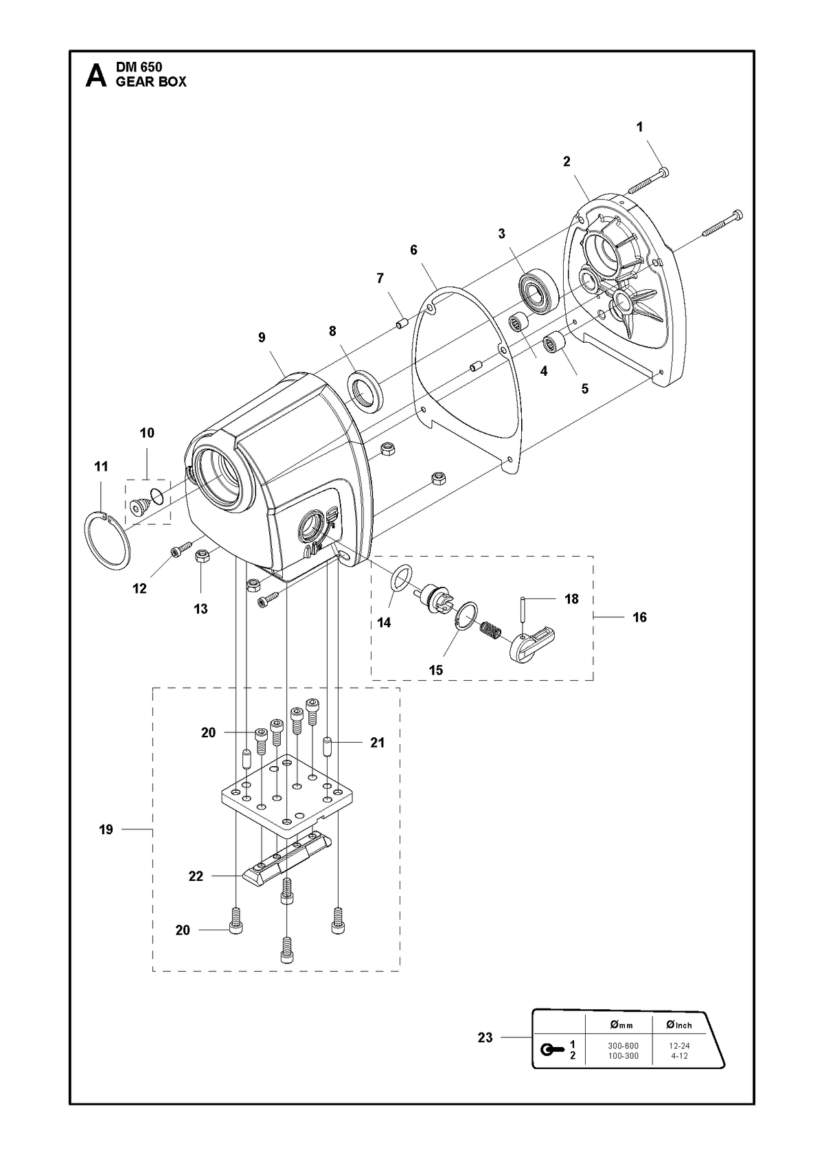 Husqvarna 575009501 onderdelentekening - positie 23