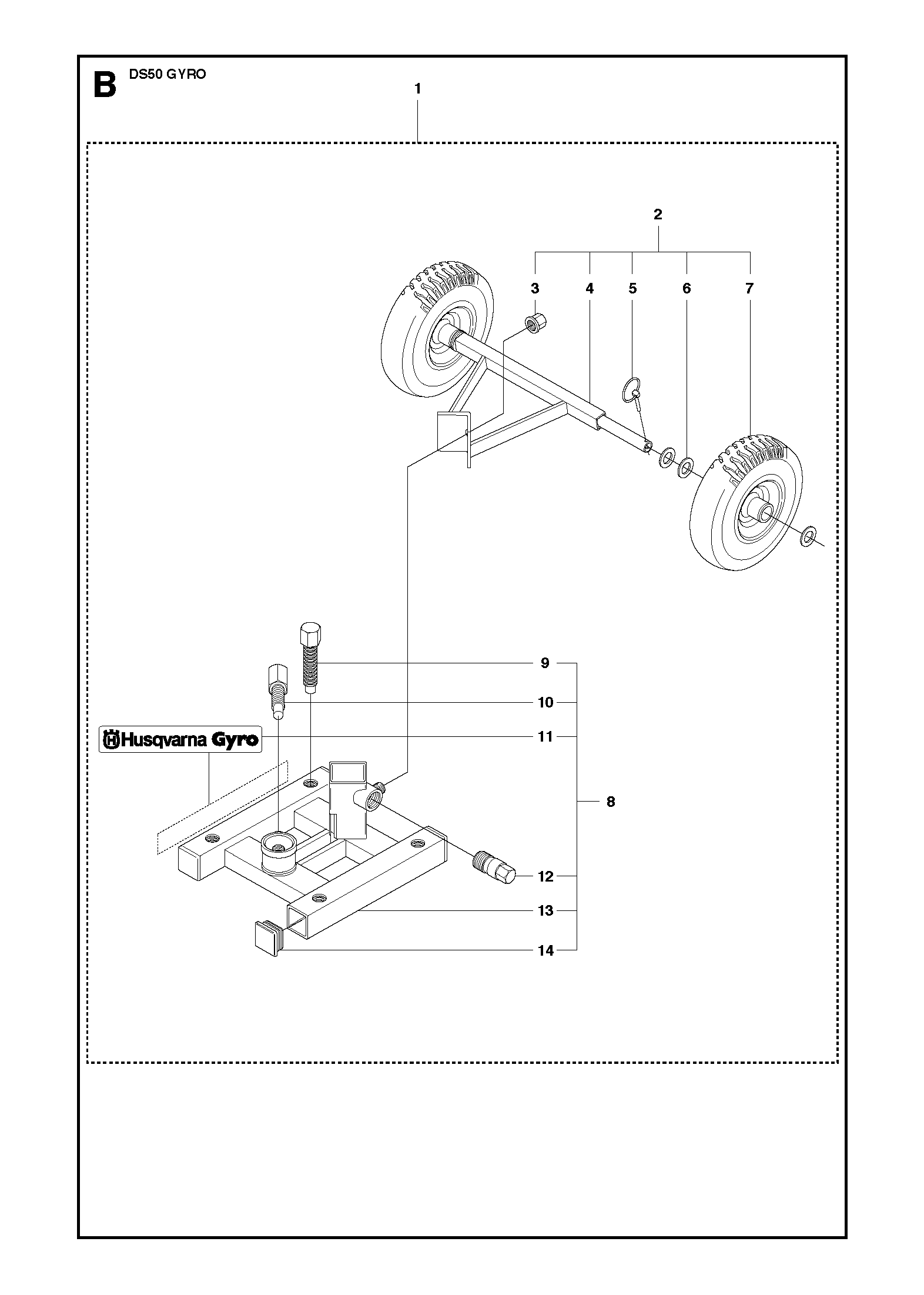 Husqvarna 504021003 onderdelentekening - positie 11