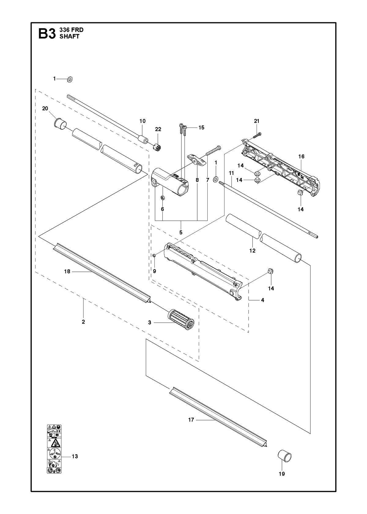 Husqvarna 586897801 onderdelentekening - positie 3