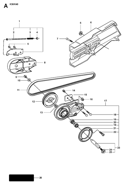 Husqvarna 506029002 onderdelentekening - positie 6