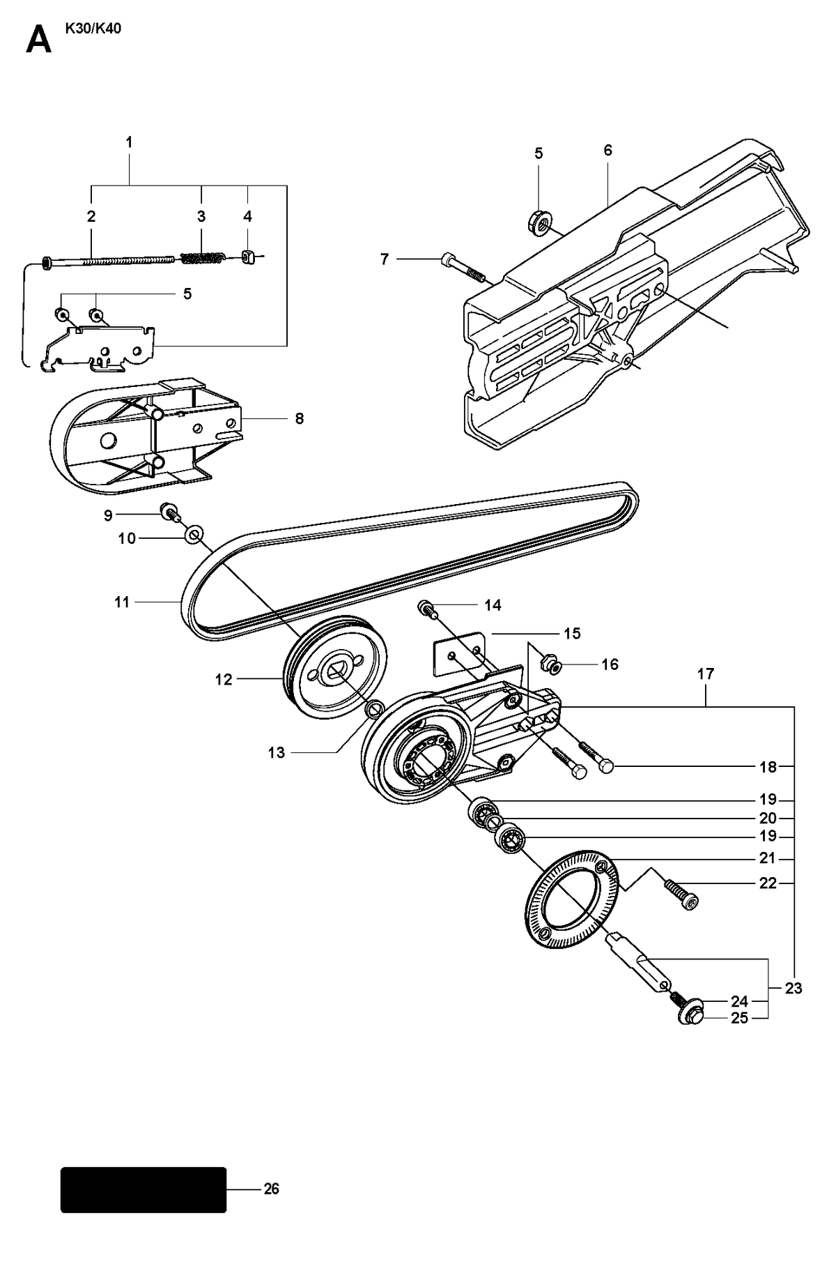Husqvarna 525606501 onderdelentekening - positie 15