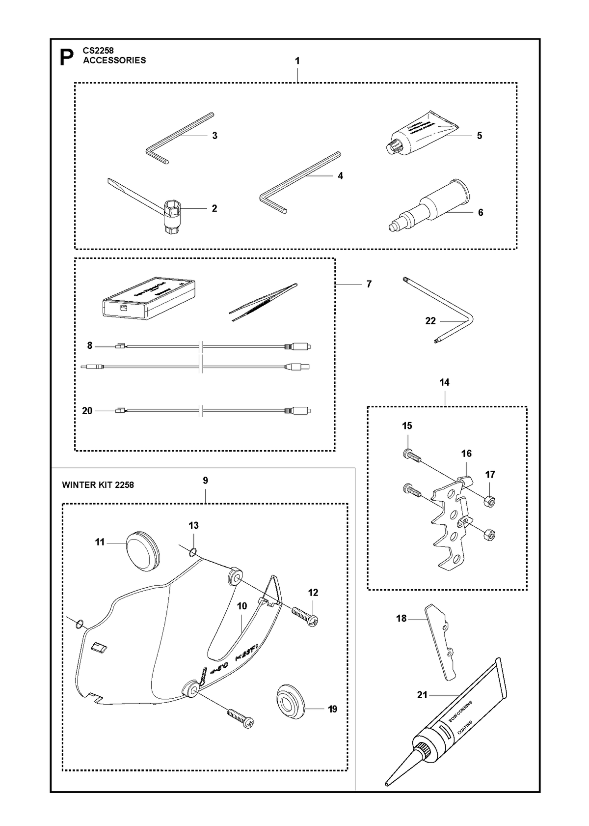 Husqvarna 577253101 onderdelentekening - positie 10