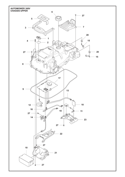 Husqvarna 548673001 onderdelentekening - positie 21