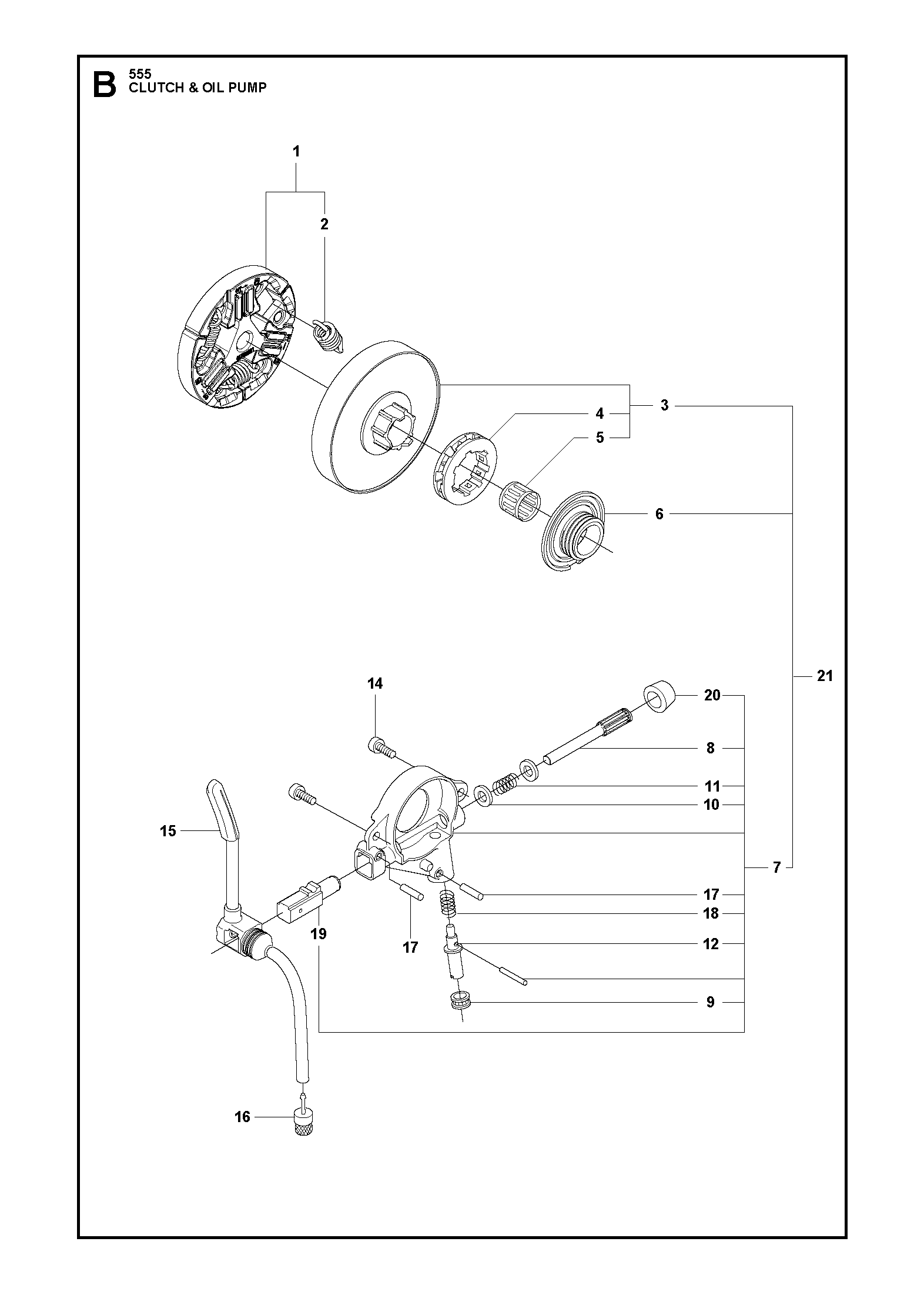 Husqvarna 503253401 onderdelentekening - positie 5
