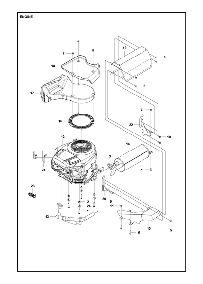 Husqvarna 582610701 onderdelentekening - positie 21