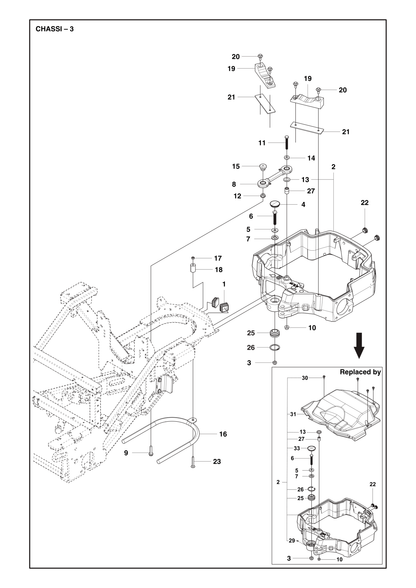 Husqvarna 579034901 onderdelentekening - positie 2