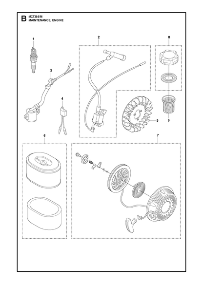 Husqvarna 599560601 onderdelentekening - positie 7