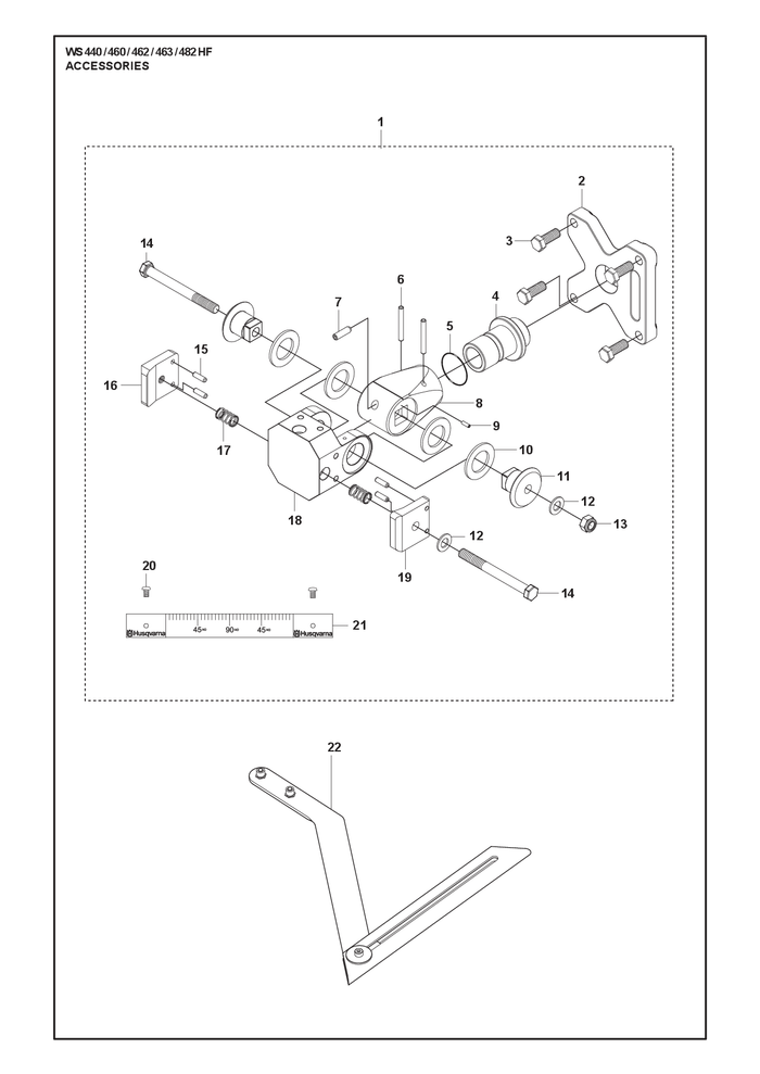 Husqvarna 725255651 onderdelentekening - positie 14