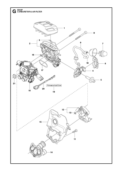 Husqvarna 587084806 onderdelentekening - positie 10