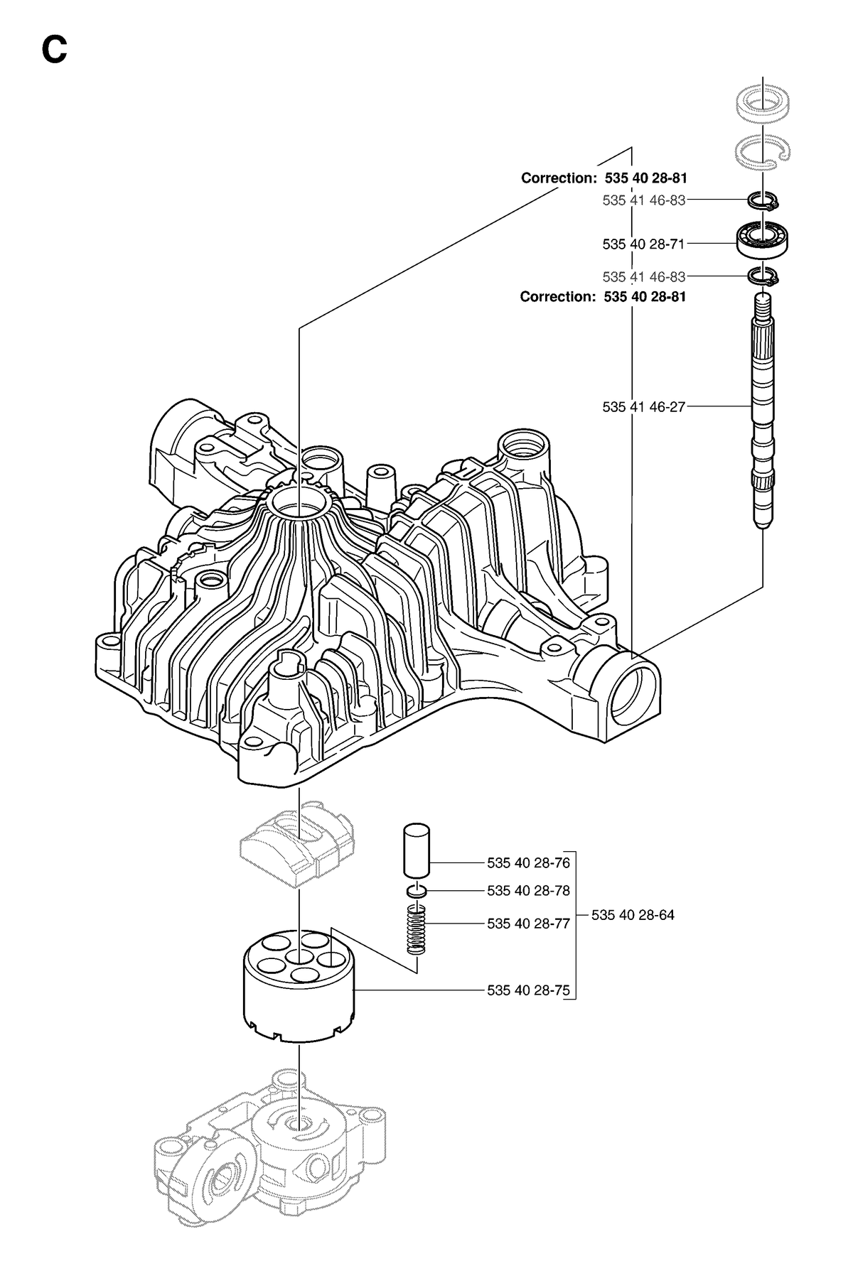 Husqvarna 535414627 onderdelentekening - positie 6
