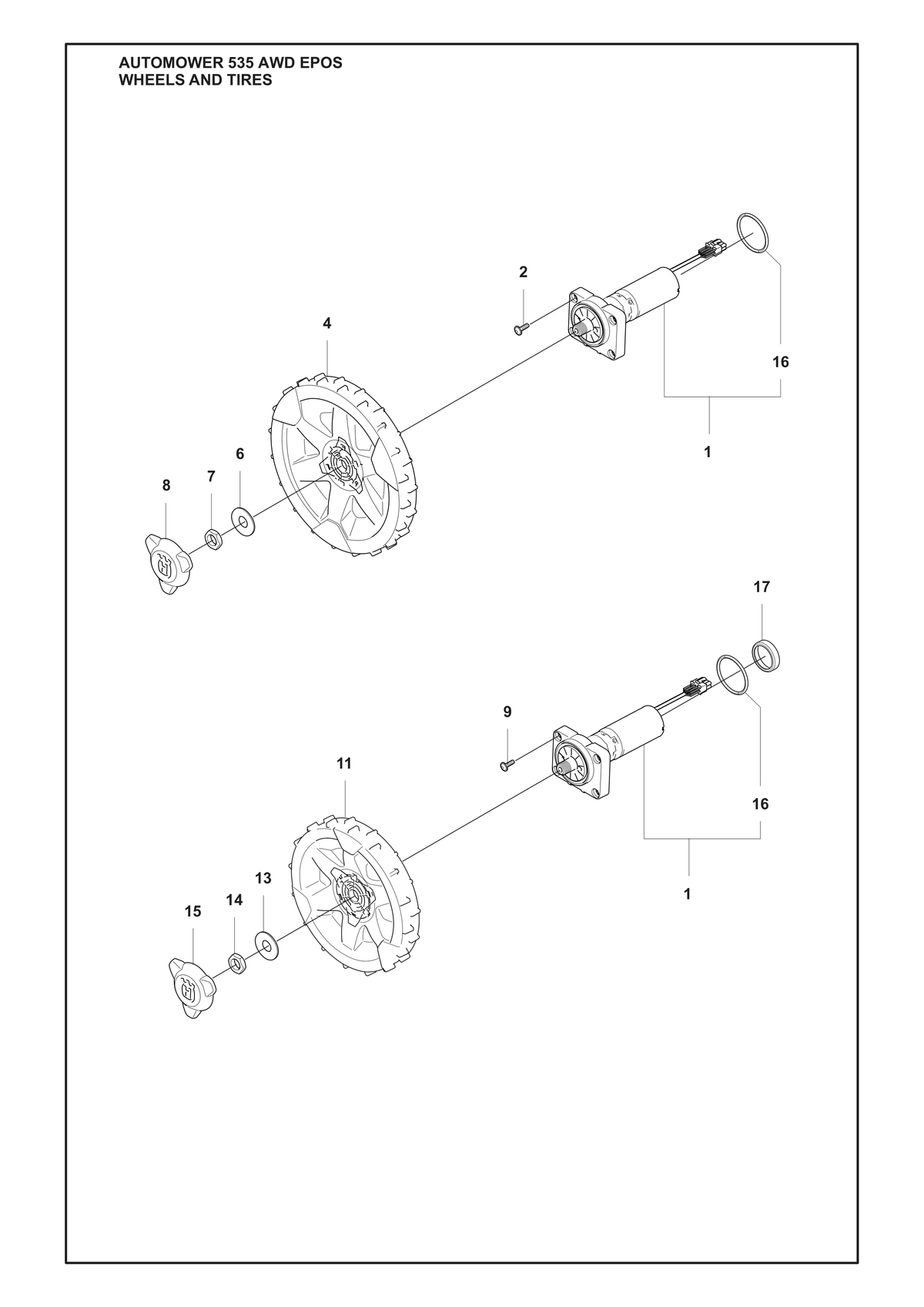 Husqvarna 590217301 onderdelentekening - positie 11