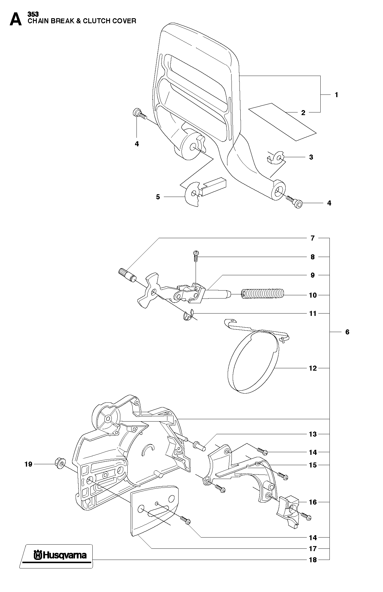 Husqvarna 503856601 onderdelentekening - positie 17