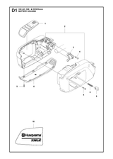 Husqvarna 582701401 onderdelentekening - positie 2