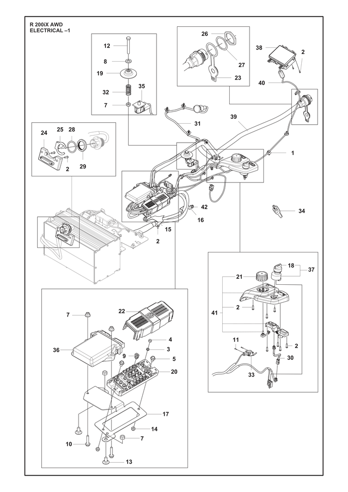Husqvarna 599709701 onderdelentekening - positie 40
