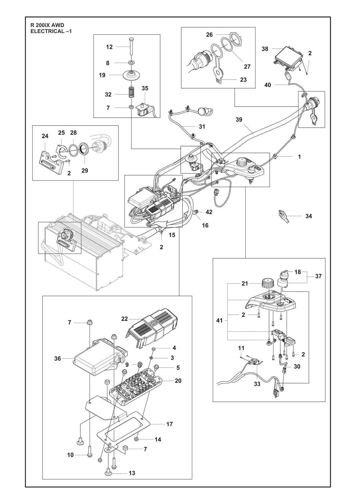 Husqvarna 599709002 onderdelentekening - positie 38