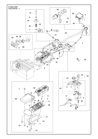 Husqvarna 599709002 onderdelentekening - positie 38