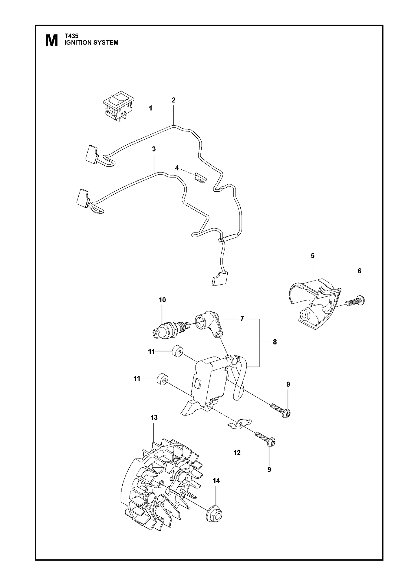 Husqvarna 505043401 onderdelentekening - positie 11