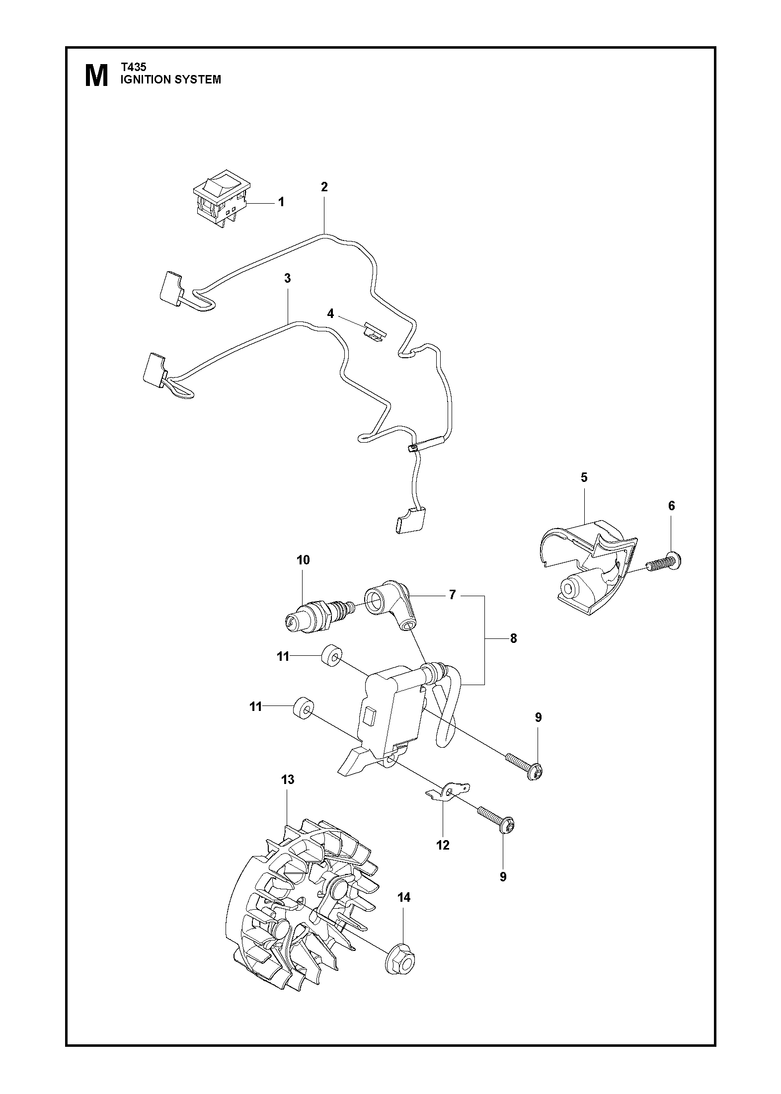 Husqvarna 505043401 onderdelentekening - positie 11