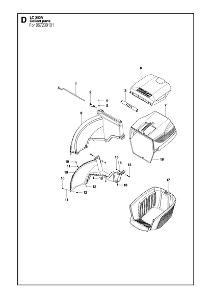 Husqvarna 501987601 onderdelentekening - positie 17