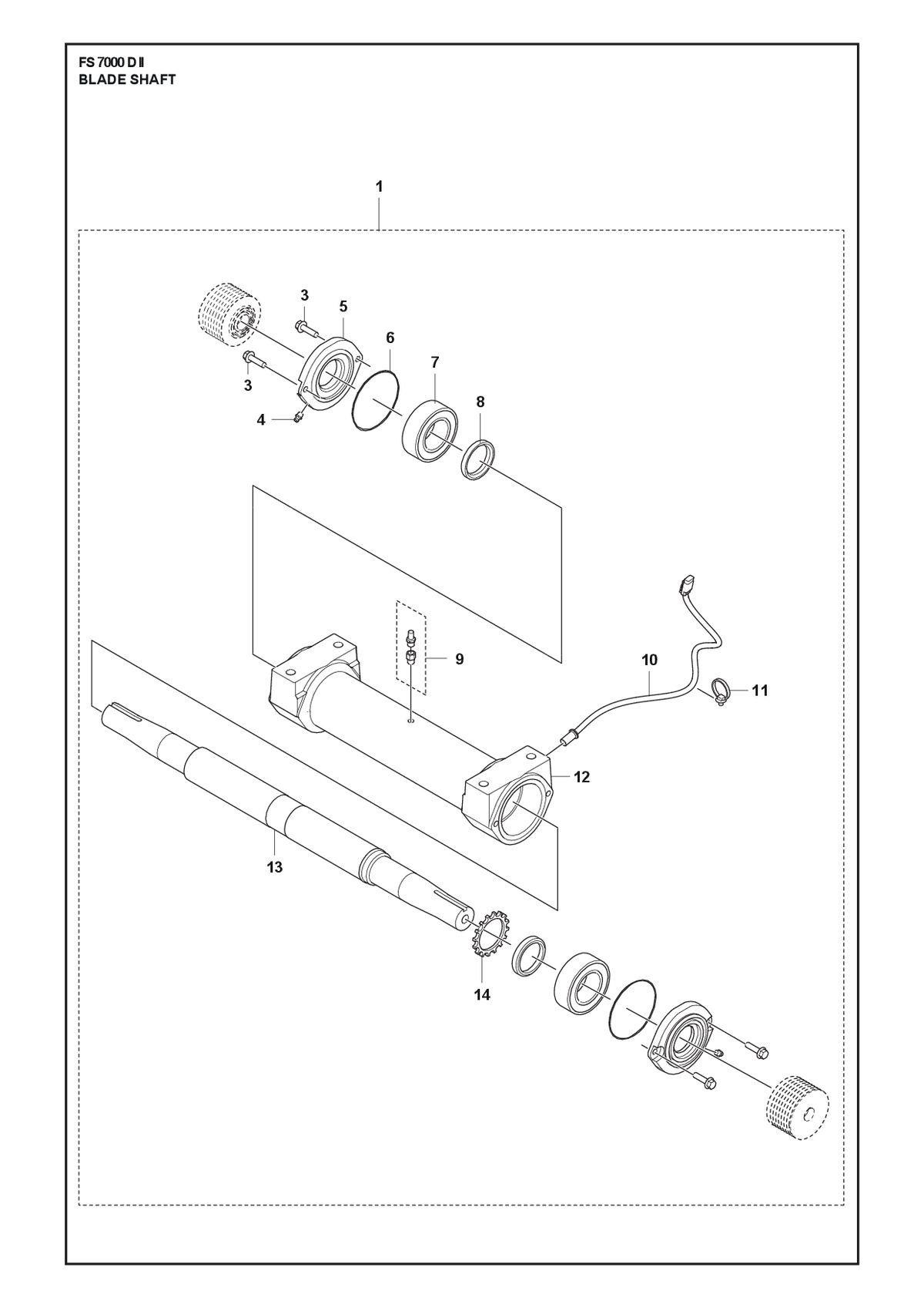 Husqvarna 590200001 onderdelentekening - positie 1
