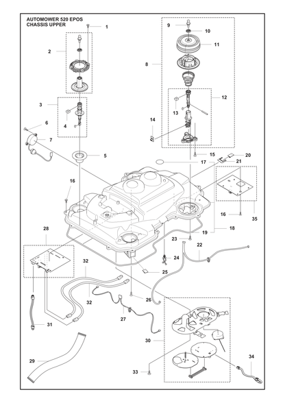 Husqvarna 501061301 onderdelentekening - positie 2
