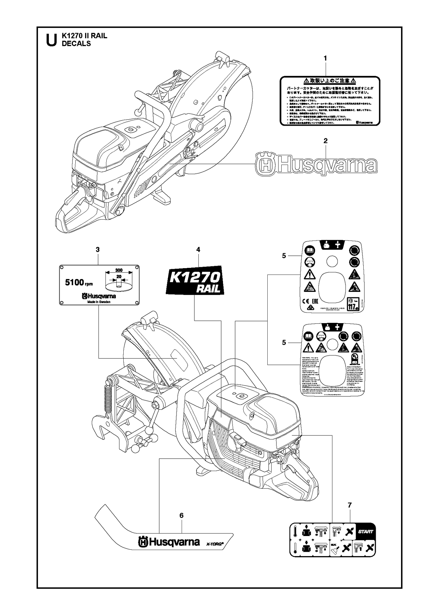 Husqvarna 506284122 onderdelentekening - positie 3