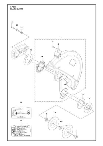 Husqvarna 583874402 onderdelentekening - positie 9