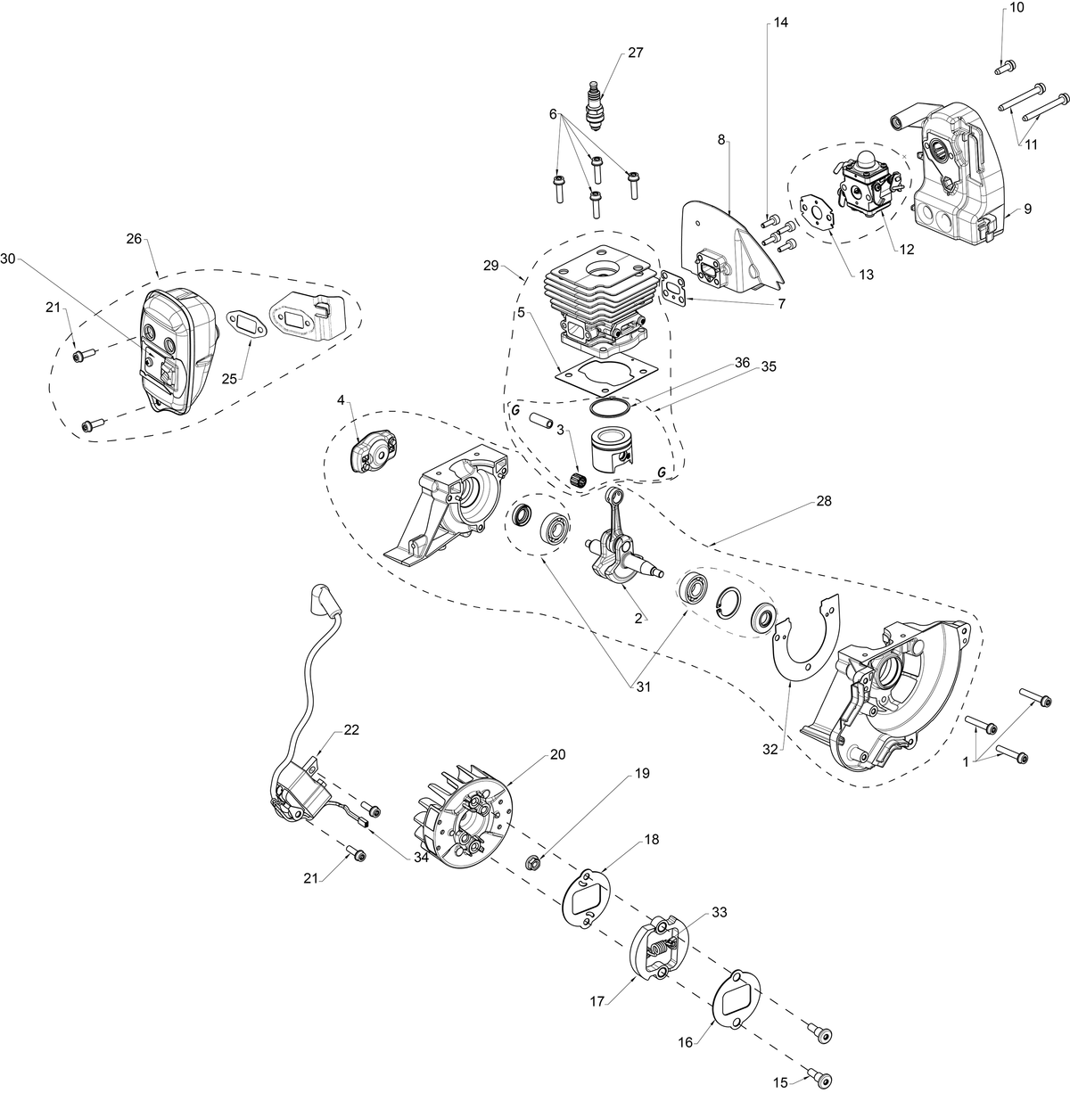 Husqvarna 579622402 onderdelentekening - positie 8