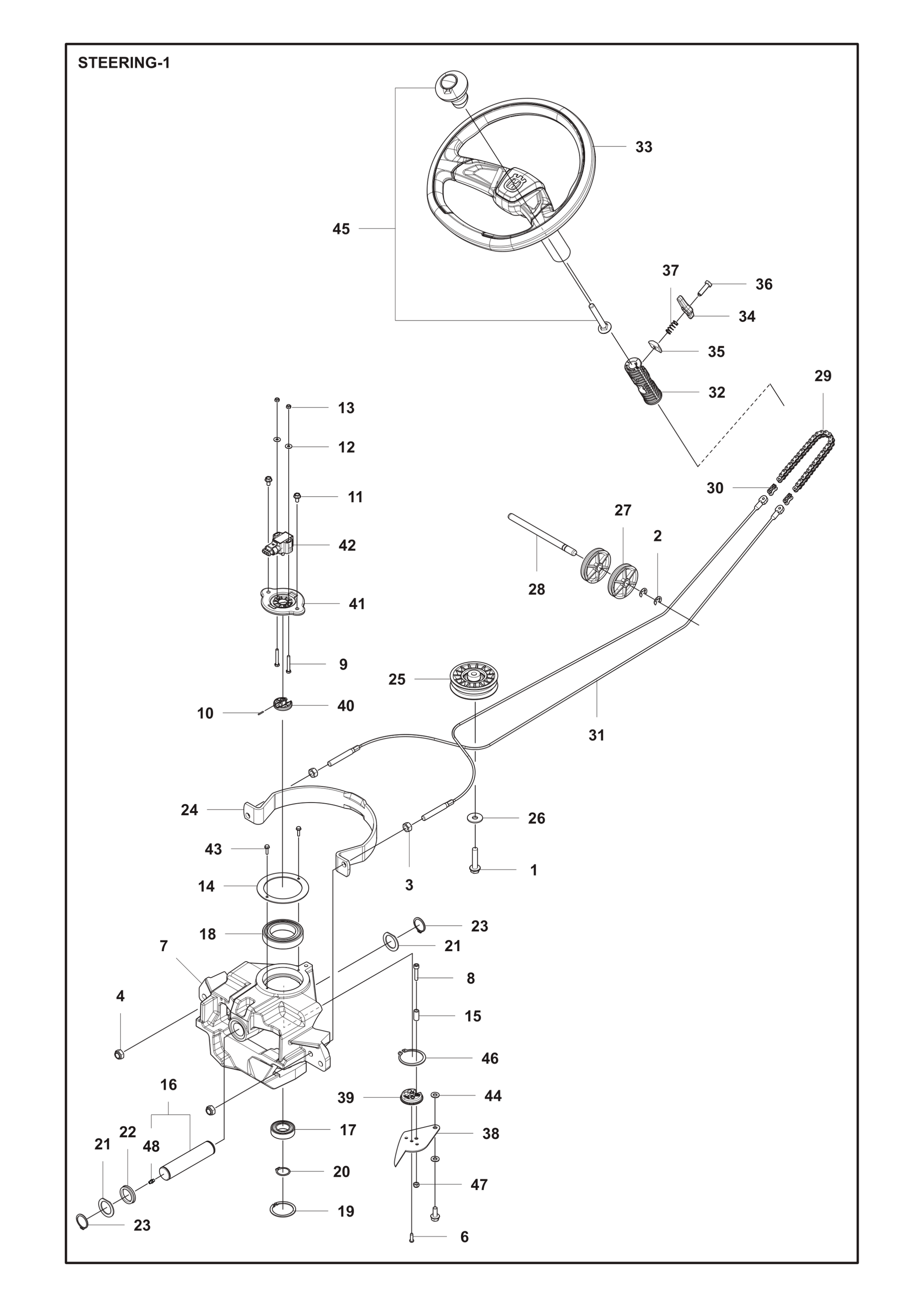 Husqvarna 501604804 onderdelentekening - positie 31