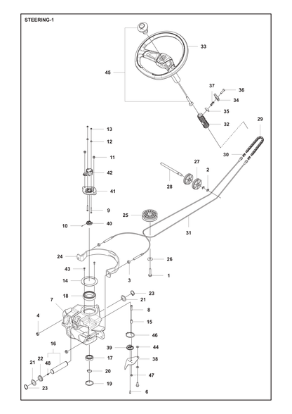 Husqvarna 506539404 onderdelentekening - positie 28