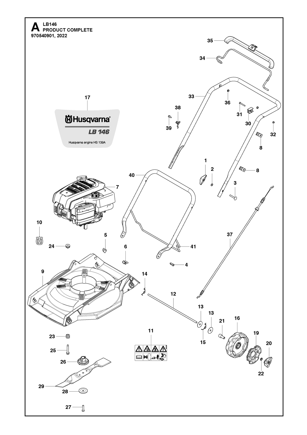Husqvarna 531450601 onderdelentekening - positie 7