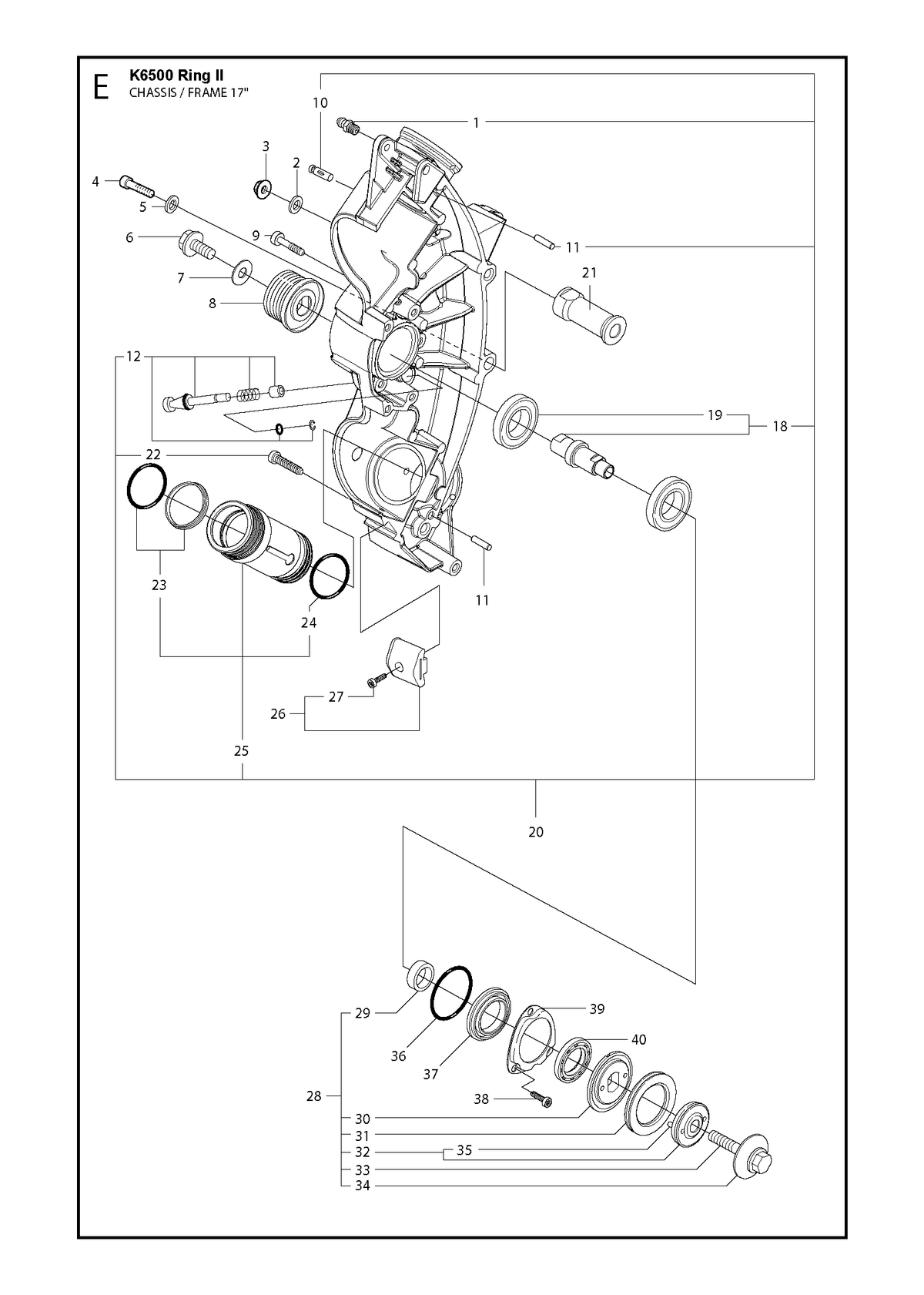 Husqvarna 522657506 onderdelentekening - positie 20