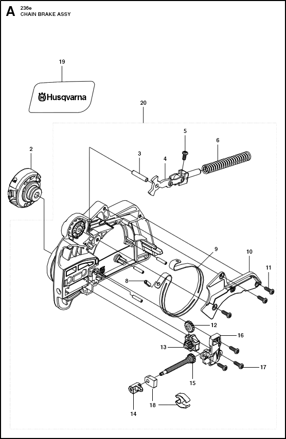 Husqvarna 525884201 onderdelentekening - positie 13