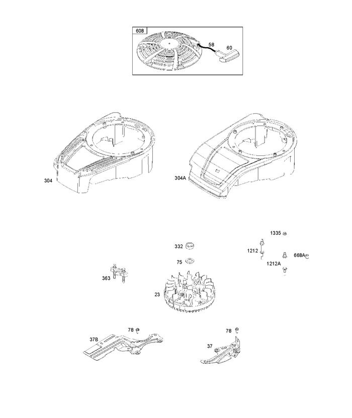 Husqvarna 585354901 onderdelentekening - positie 608