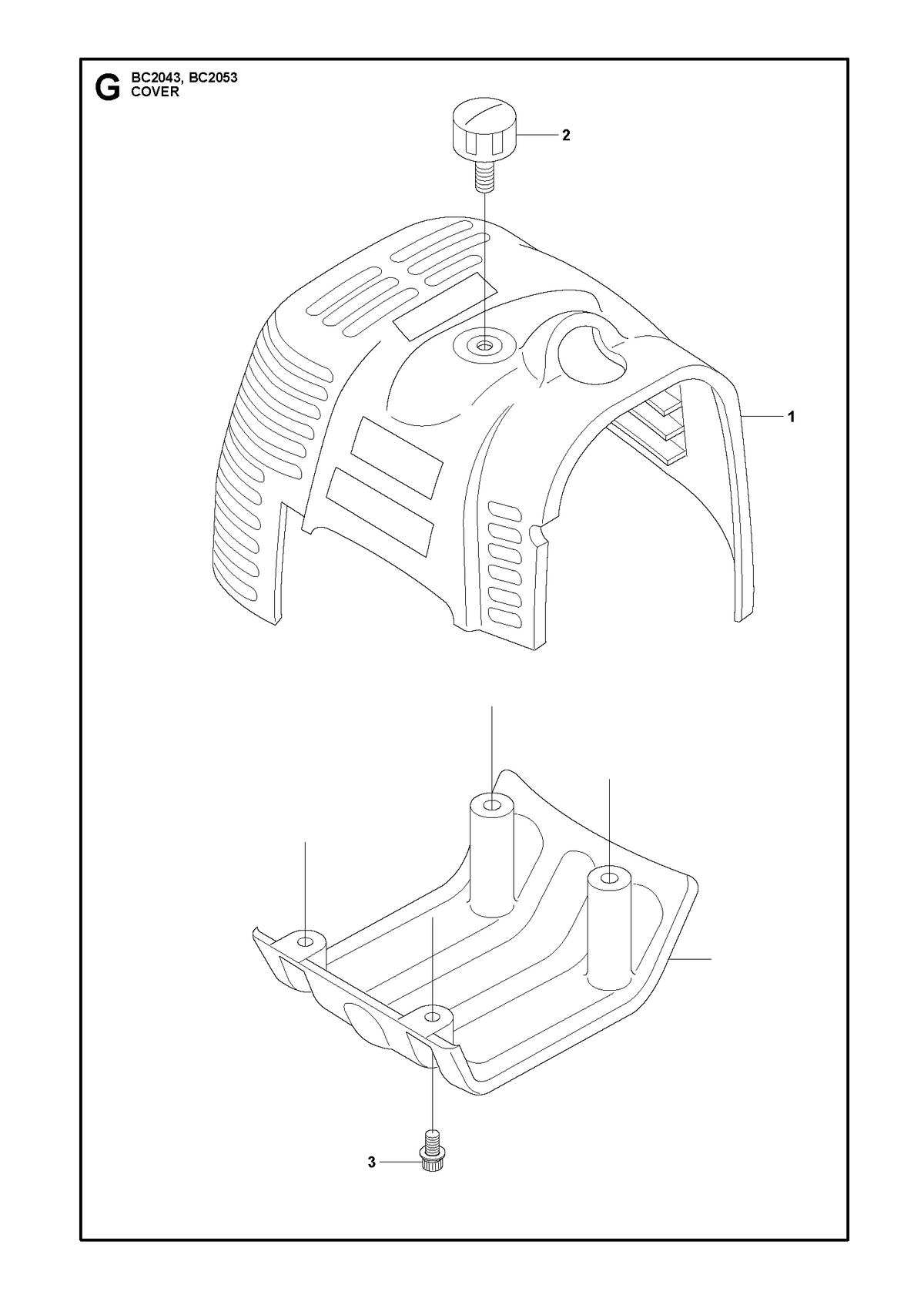 Husqvarna 523100701 onderdelentekening - positie 2
