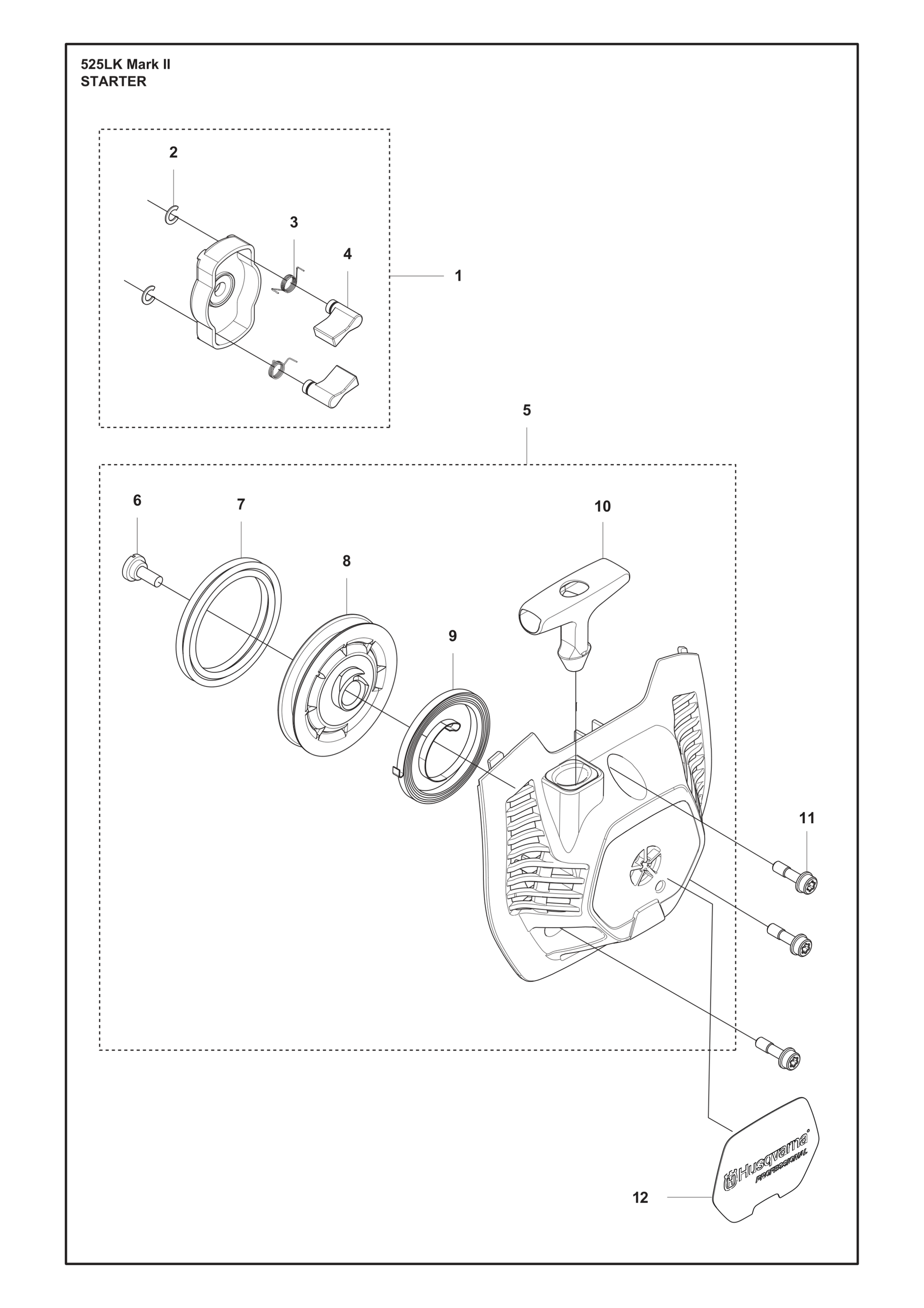 Husqvarna 501939001 onderdelentekening - positie 2