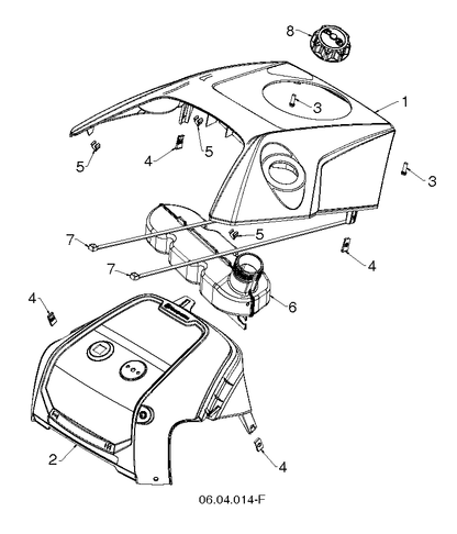 Husqvarna 532444133 onderdelentekening - positie 1