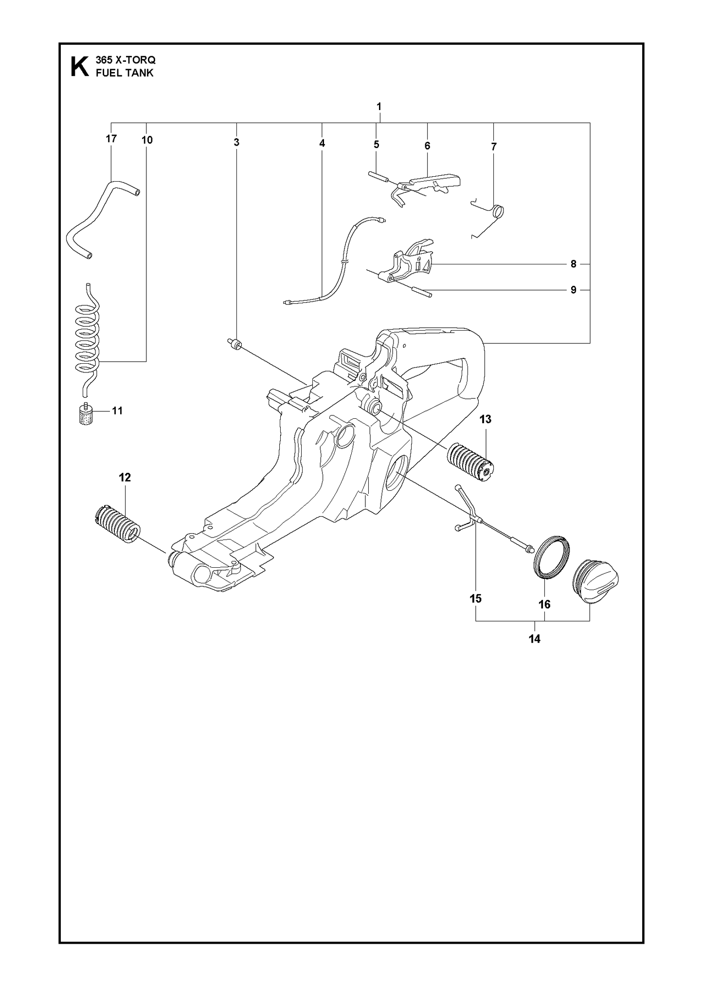 Husqvarna 503637604 onderdelentekening - positie 12