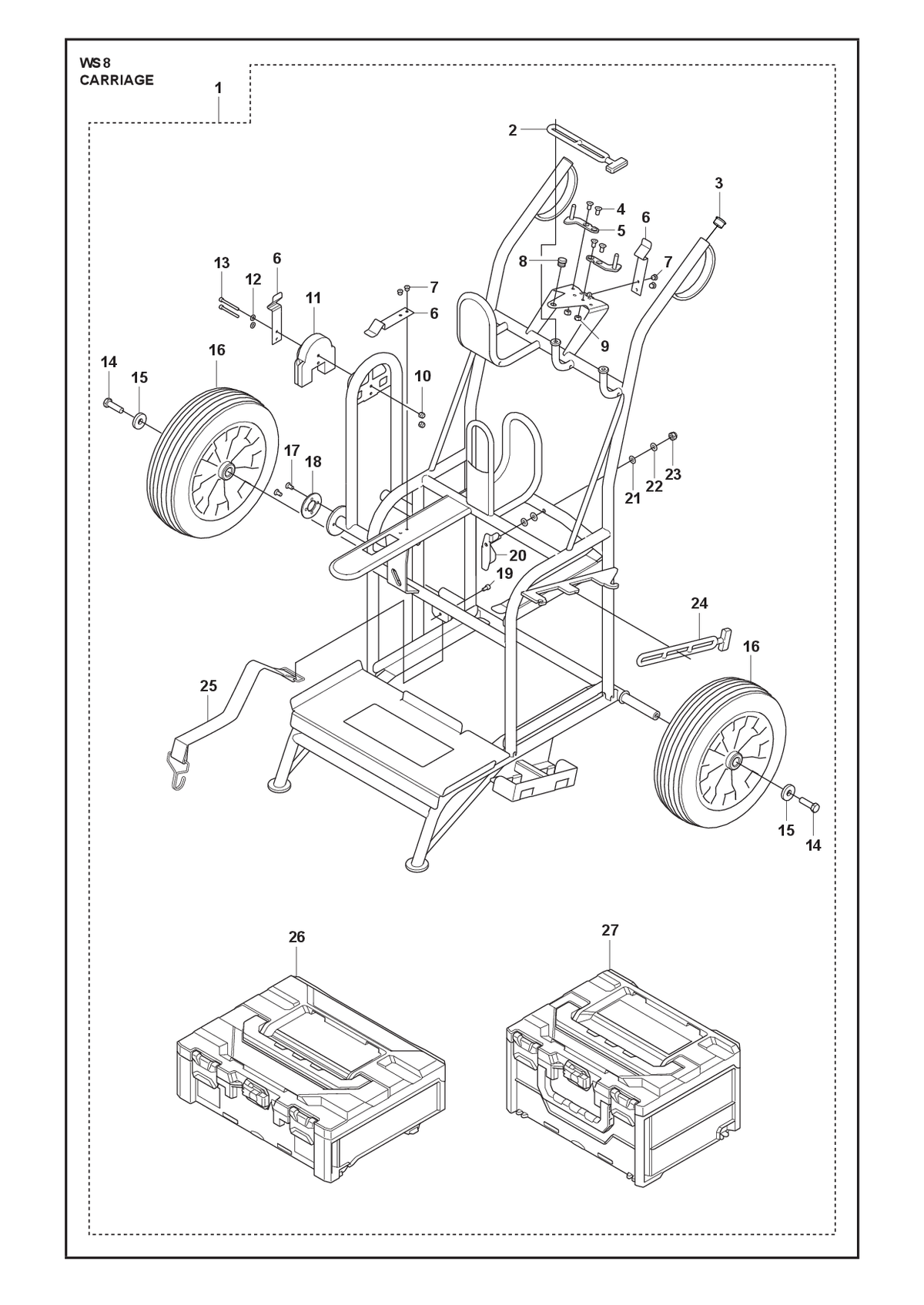 Husqvarna 591103901 onderdelentekening - positie 1