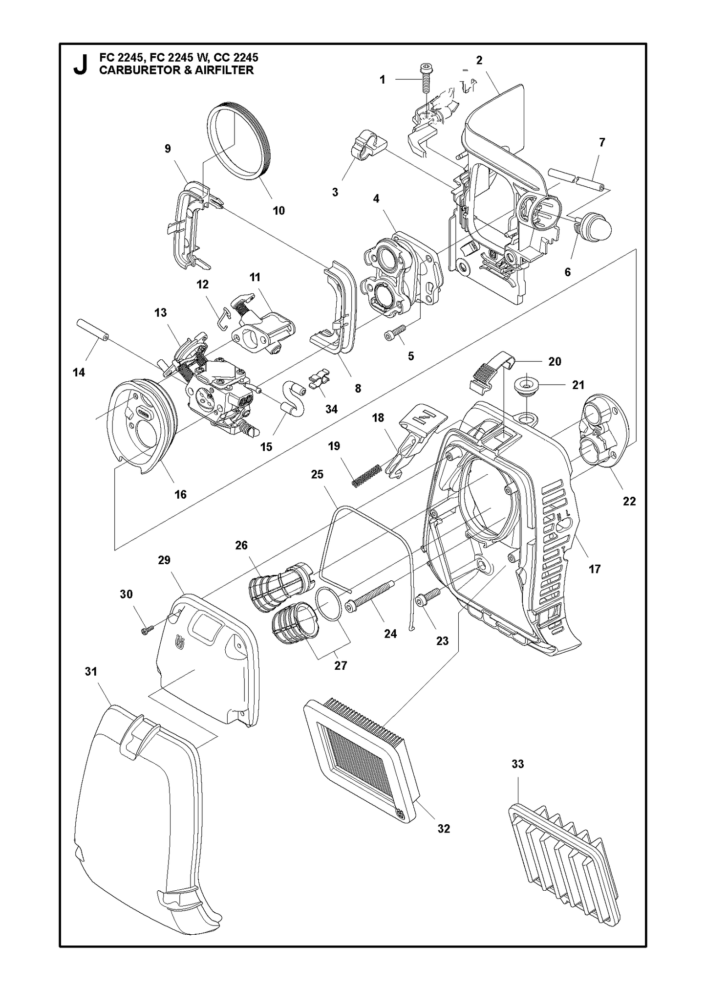 Husqvarna 510189702 onderdelentekening - positie 31