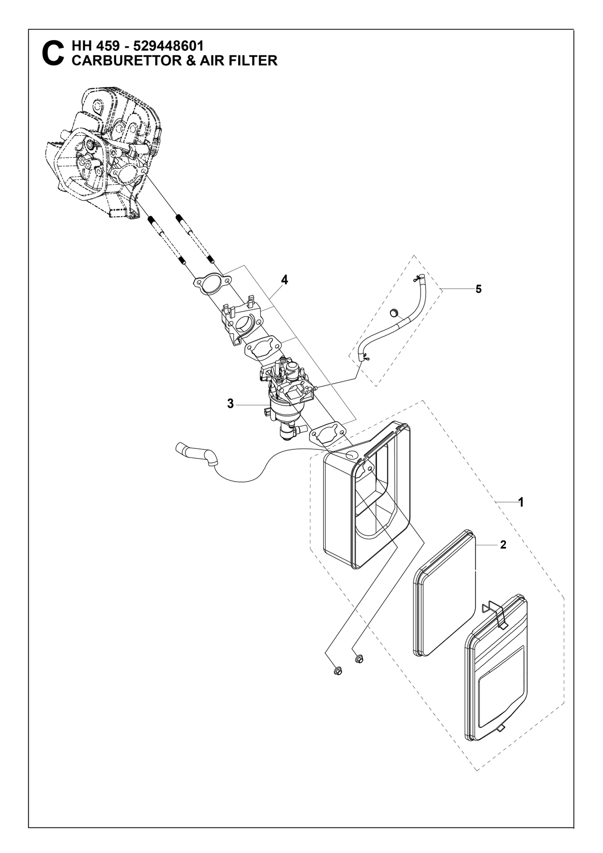 Husqvarna 599348924 onderdelentekening - positie 2