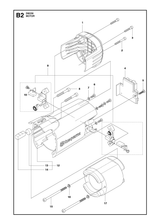 Husqvarna 588586001 onderdelentekening - positie 1