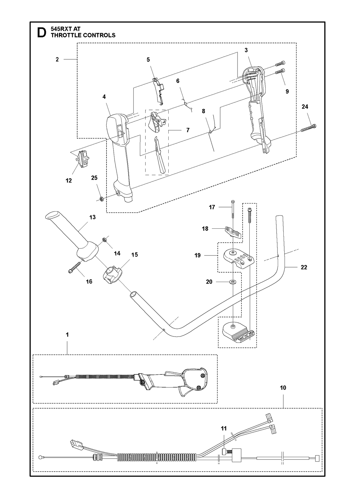 Husqvarna 577071905 onderdelentekening - positie 1