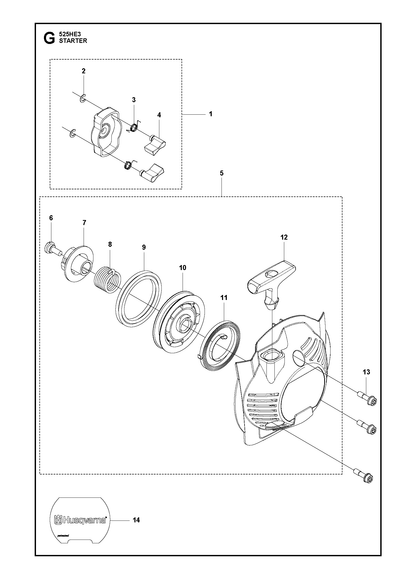 Husqvarna 504115001 onderdelentekening - positie 11