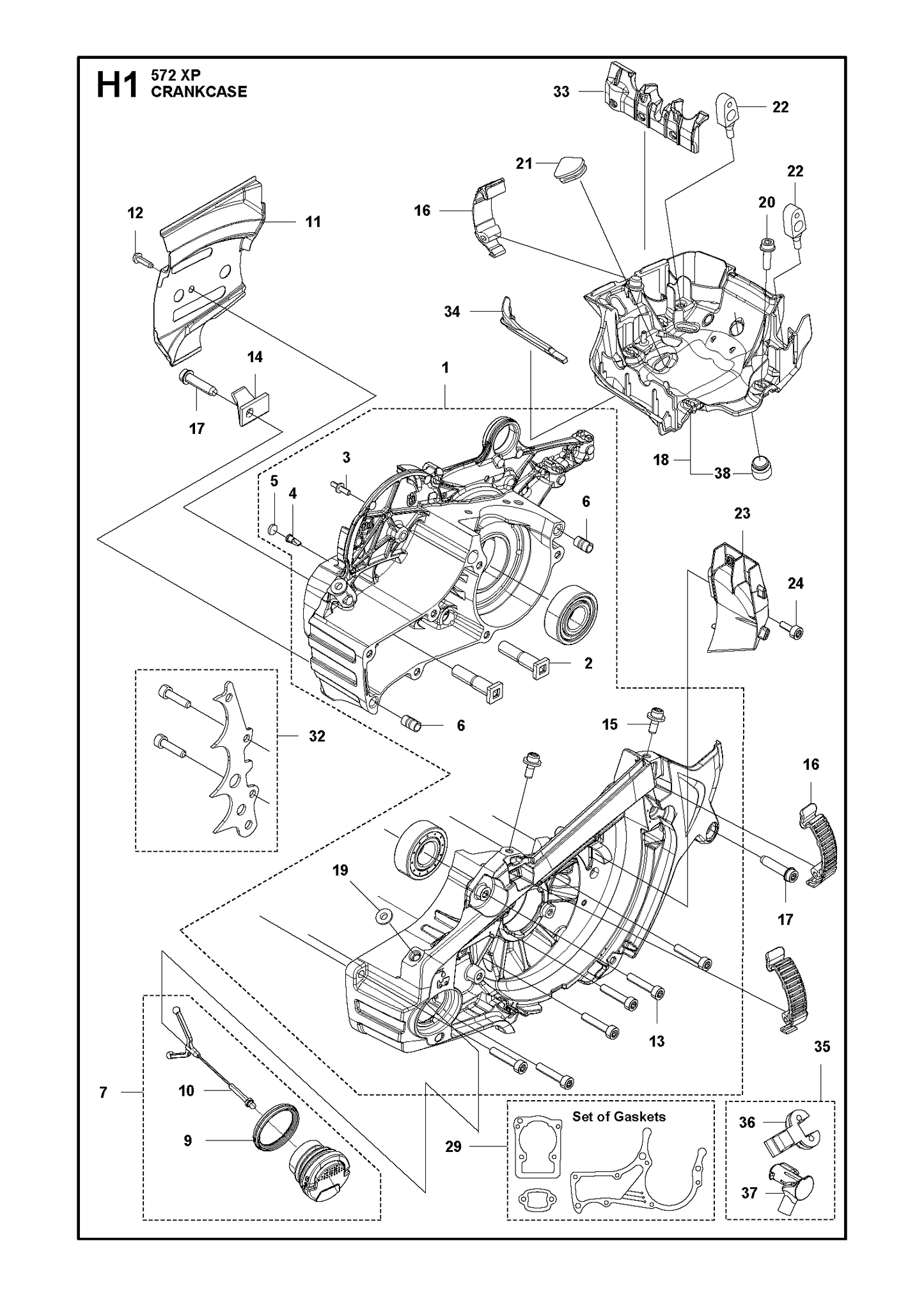 Husqvarna 503894703 onderdelentekening - positie 16