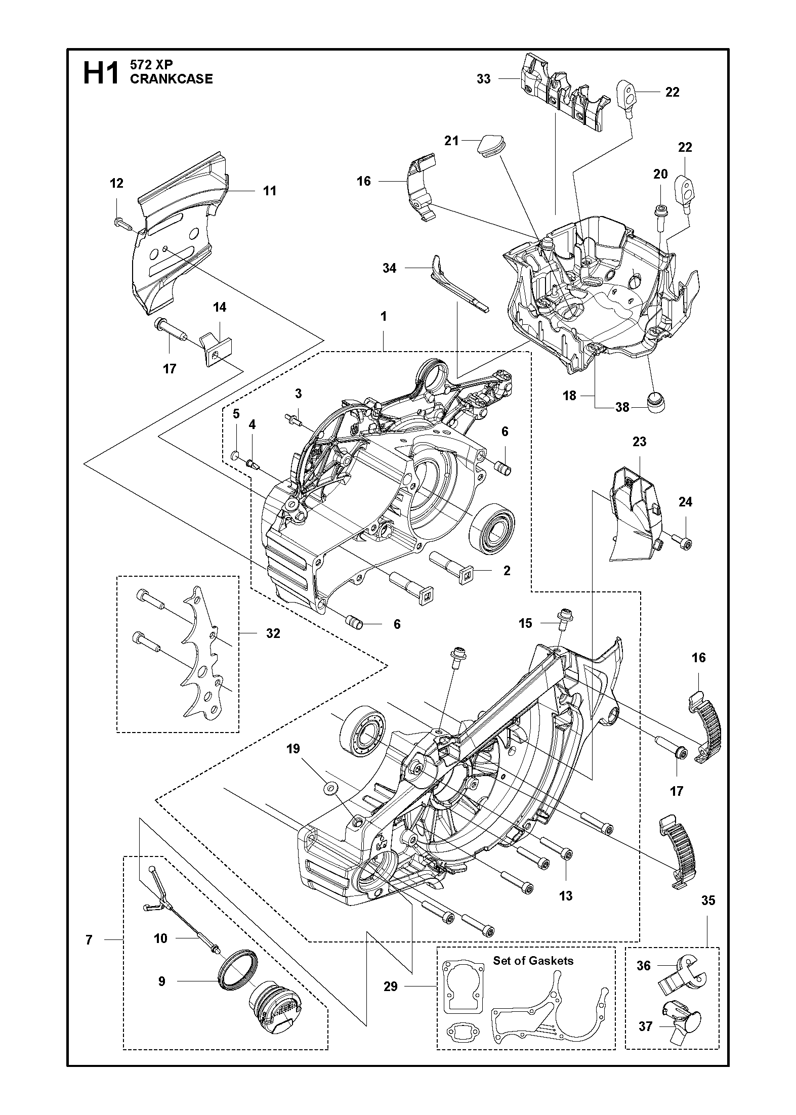 Husqvarna 503894703 onderdelentekening - positie 16