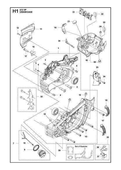 Husqvarna 503894703 onderdelentekening - positie 16